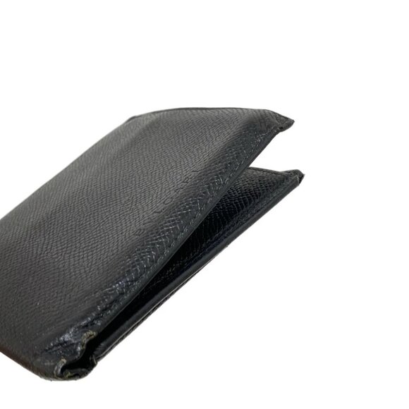 Auth BVLGARI - Black Leather Bifold Wallet - Picture 4 of 10